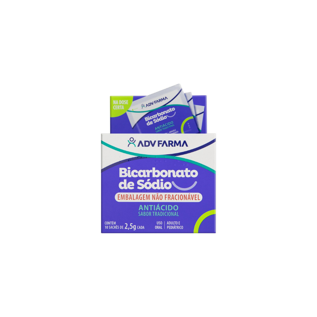 Bicarbonato de Sódio Adv Farma (10x2,5g | 50g)